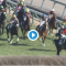 Watch: Jockey, horse uninjured after spectacular fall