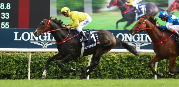Zac Purton wins Hong Kong Sprint on Lucky Sweynesse